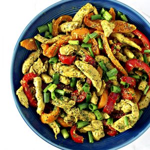 This Spicy Chicken Stir-Fry is a simple chicken stir-fry recipe for lunch or dinner! | spiritedandthensome.com