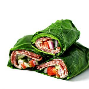 Mediterranean Collard Wraps
