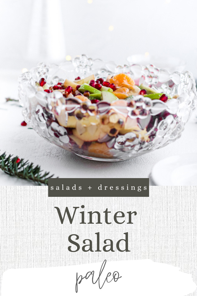 Pinterest Pin for Paleo Winter Salad.